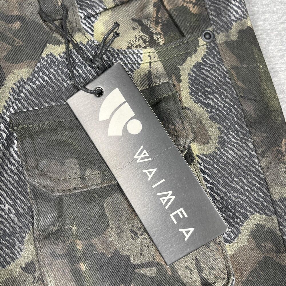 Waimea Cargo Pants Womens 20 Green Camo Stacked Fit Slim Twill Hunter Outdoor - Picture 8 of 14
